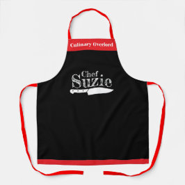 Aanpasbare chef-naam schort - Gepersonaliseerd!