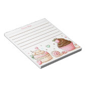 Aanpasbare Chef Pastel Desserts Notitieblok (Schuin)