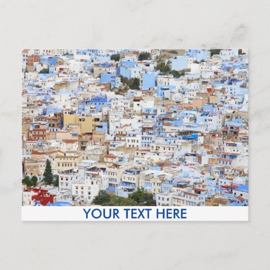 Aanpasbare Chefchaouen, Marokko Briefkaart (Voorkant)