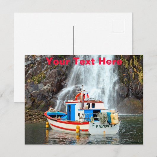 Aanpasbare Chili waterval Briefkaart (Voorkant / Achterkant)