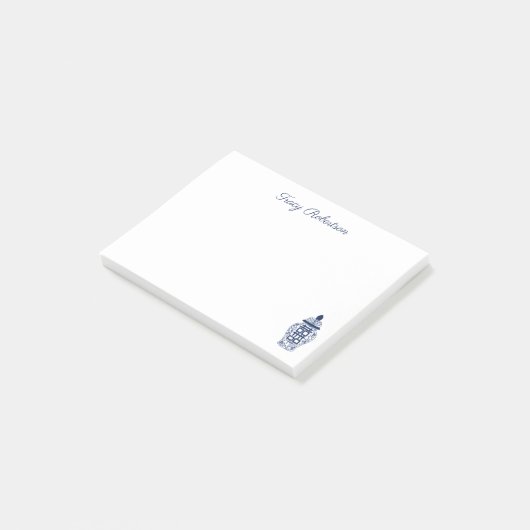 Aanpasbare Chinoiserie Gemberpot Post-it Notities Post-it® Notes (Schuin)