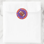 Aanpasbare Clemson Fan Ronde Sticker (Tas)