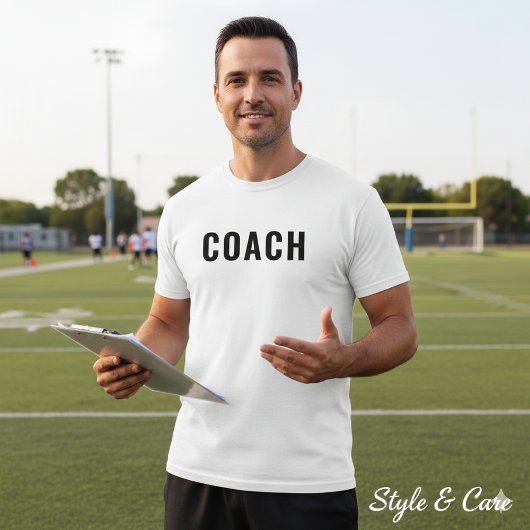 Aanpasbare COACH-tekststatement T-shirt