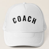 Aanpasbare COACH-tekststatement Wit Trucker Pet (Voorkant)