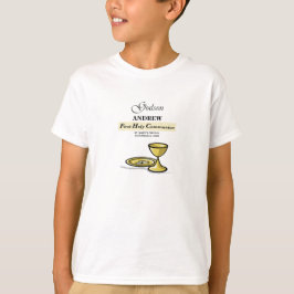 Aanpasbare communieketel voor de petekind voor de  t-shirt