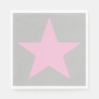Aanpasbare Cool en Funky Roze en Grijze Ster