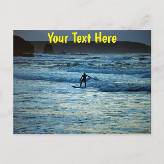 Aanpasbare Cornwall surfen Briefkaart (Voorkant)