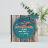 AANpasbare CRAWFISH BOIL-INVITATIE Kaart (Staand voorkant)