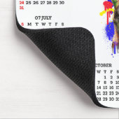 Aanpasbare Cute Malinois Hond Kalender Muismat (Hoek)