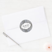 Aanpasbare Dank Sticker Verweerd Hout (Envelop)