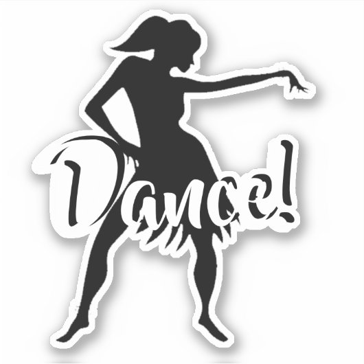 Aanpasbare danser sticker (Voorkant)