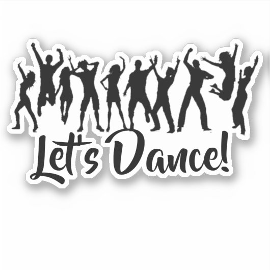 Aanpasbare dansers sticker (Voorkant)