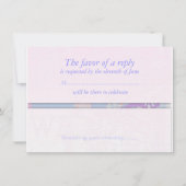 Aanpasbare Delicate Trouw RSVP-reactiekaart Kaart (Voorkant)