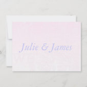 Aanpasbare Delicate Trouw RSVP-reactiekaart Kaart (Achterkant)