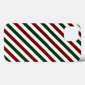 Aanpasbare diagonale kerststrepen iPhone Case-Mate iPhone Case (Achterkant (horizontaal))