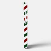 Aanpasbare diagonale kerststrepen iPhone Case-Mate iPhone Case (Achterkant / Links)
