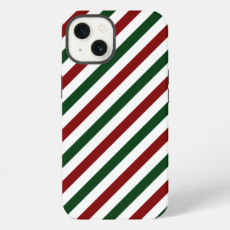 Aanpasbare diagonale kerststrepen iPhone 13 Hoesje