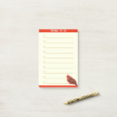 Aanpasbare Dingen om te Doen & Mooie Vogel Post-it® Notes (Op bureau)
