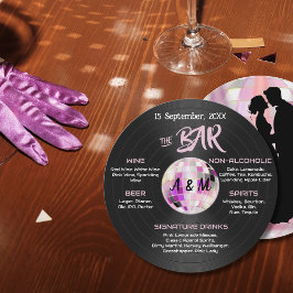Aanpasbare Disco Bruiloftsbar Menu