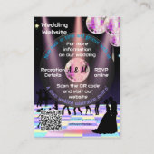 Aanpasbare Disco Huwelijkswebsite Kaart (Voorkant)