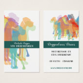 aanpasbare Doggenhaus-kaarten Visitekaartje (Voorkant /achterkant)