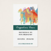 aanpasbare Doggenhaus-kaarten Visitekaartje (Achterkant)