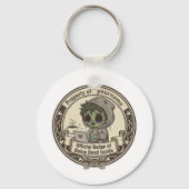 Aanpasbare 'Dood vanbinnen' Badge  Sleutelhanger (Achterkant)