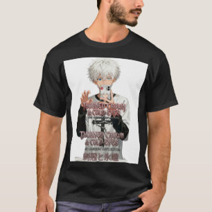 Aanpasbare Doornenkroon-&-Koude-Ogen Anime Jongen T-shirt