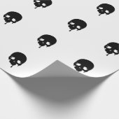 Aanpasbare druipende schedel cadeaupapier (Hoek)
