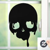 Aanpasbare druipende schedel raamsticker (Huis)