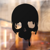 Aanpasbare druipende schedel raamsticker (Vel 2)