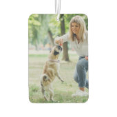 Aanpasbare dubbelzijdige foto gepersonaliseerd luchtverfrisser (Achterkant)