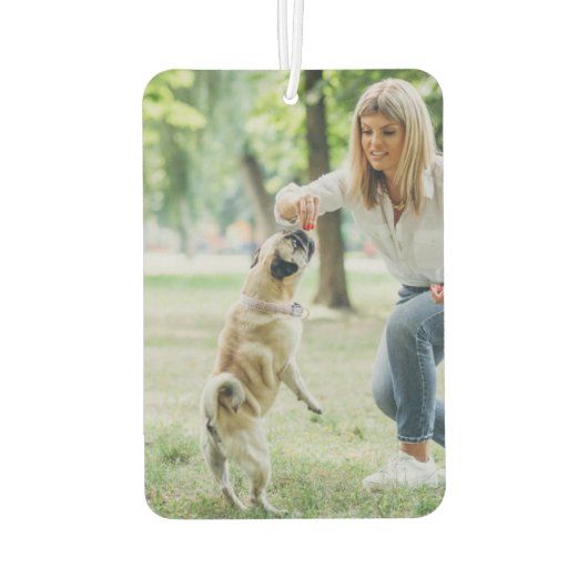 Aanpasbare dubbelzijdige foto gepersonaliseerd luchtverfrisser (Achterkant)