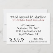 Aanpasbare Dune Buggy Mudfest - Je bent uitgenodig Kaart (Achterkant)