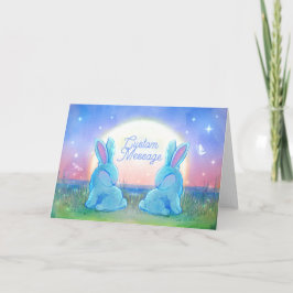 Aanpasbare Dusk Bunnies Kaart