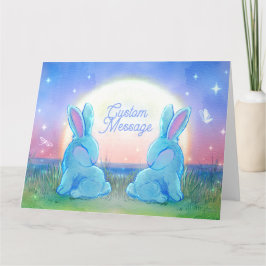 Aanpasbare Dusk Bunnies Kaart