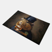 Aanpasbare Edwardiaanse cavia Gentleman Deurmat (Schuin)