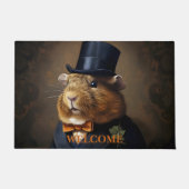 Aanpasbare Edwardiaanse cavia Gentleman Deurmat (Voorkant)