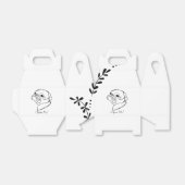 Aanpasbare Eenvoudige Tekenlijn Art Pug Bedankdoosjes (Uitgevouwen)