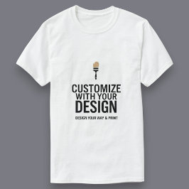 Aanpasbare Eenvoudige Witte Zakelijke Bedrijfs- T-shirt