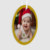 Aanpasbare Eerste Kerstmis van de Baby Acrylic Ornament (voorkant)