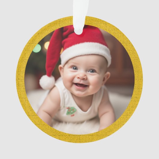 Aanpasbare Eerste Kerstmis van de Baby Acrylic Ornament (voorkant)