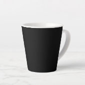 Aanpasbare effen kleur latte mok (Rechterhoek)