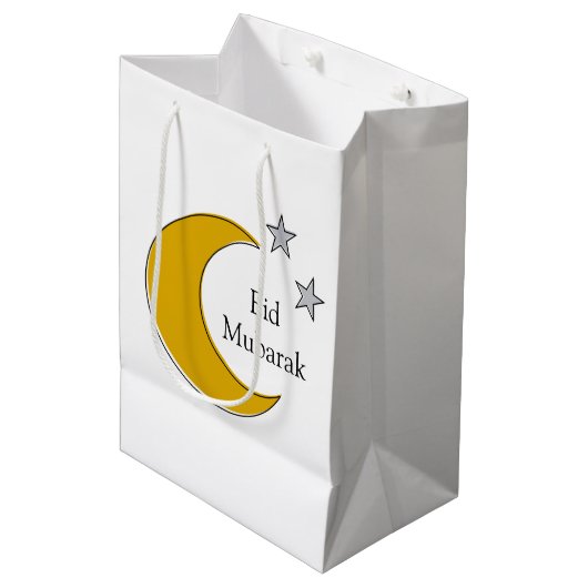 Aanpasbare Eid-cadreszak Medium Cadeauzakje (Voorkant Gekanteld)