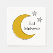 Aanpasbare Eid-papieren servetten (Voorkant)