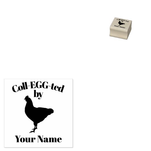 Aanpasbare eierstempel rubberstempel (Gestempeld)