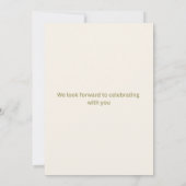 Aanpasbare Elegante Bloemige Trouw Uitnodiging Tem (Achterkant)