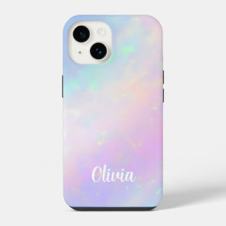 Aanpasbare Elegante Nep Opalescent  iPhone 14 Hoesje