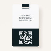 aanpasbare Employee ID Kaart Badge (Achterkant)