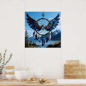 Aanpasbare en Downloadbare Droomvanger Vleugels Poster (Keuken)